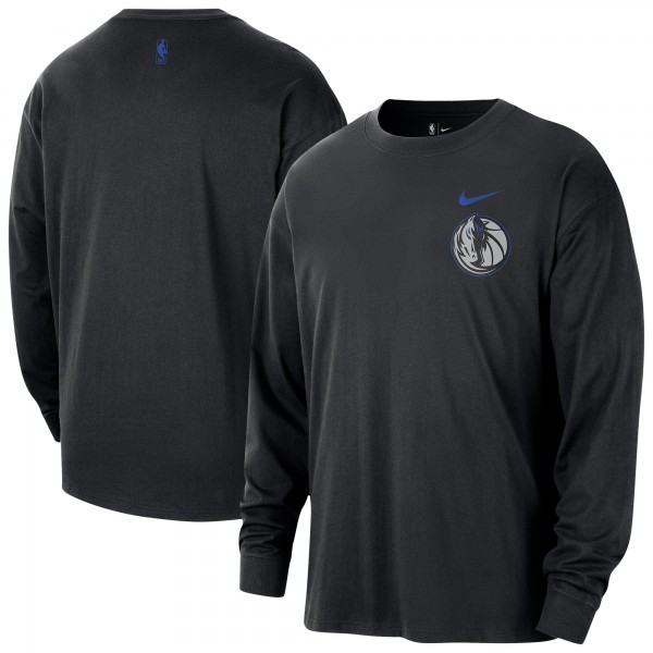 Dallas Mavericks Nike 2025/26 City Edition Remix Essential Logo Long Sleeve T-Shirt - Black