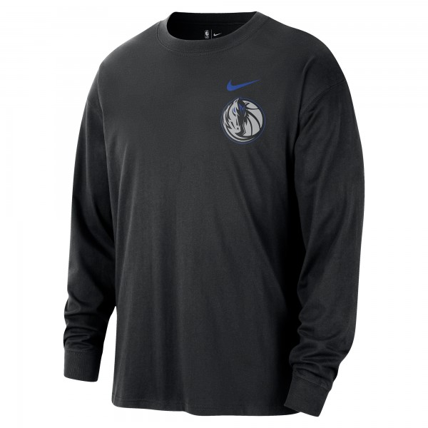 Dallas Mavericks Nike 2025/26 City Edition Remix Essential Logo Long Sleeve T-Shirt - Black