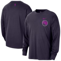 Minnesota Timberwolves Nike 2025/26 City Edition Remix Essential Logo Long Sleeve T-Shirt - Purple