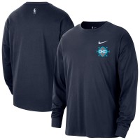 Oklahoma City Thunder Nike 2025/26 City Edition Remix Essential Logo Long Sleeve T-Shirt - Navy