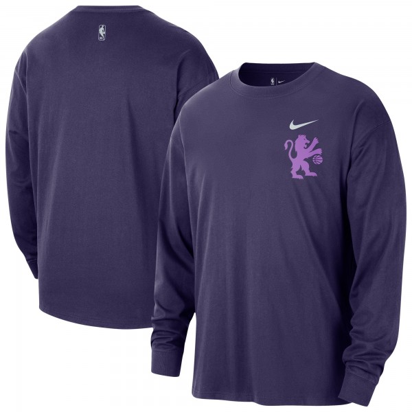 Sacramento Kings Nike 2025/26 City Edition Remix Essential Logo Long Sleeve T-Shirt - Purple