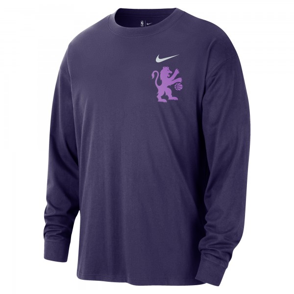 Sacramento Kings Nike 2025/26 City Edition Remix Essential Logo Long Sleeve T-Shirt - Purple