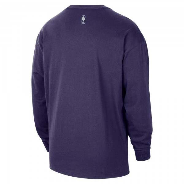 Sacramento Kings Nike 2025/26 City Edition Remix Essential Logo Long Sleeve T-Shirt - Purple