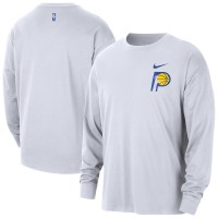 Indiana Pacers Nike 2025/26 City Edition Remix Essential Logo Long Sleeve T-Shirt - White