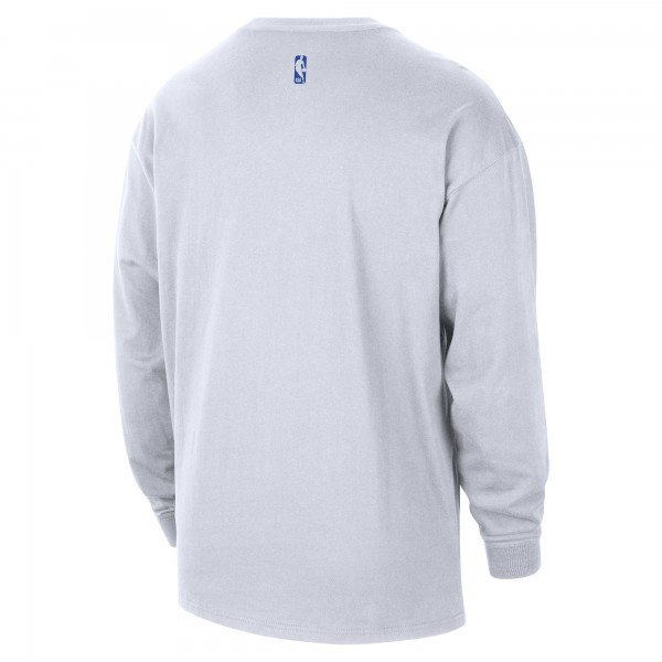 Indiana Pacers Nike 2025/26 City Edition Remix Essential Logo Long Sleeve T-Shirt - White