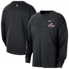 Toronto Raptors Nike 2025/26 City Edition Remix Essential Logo Long Sleeve T-Shirt - Black