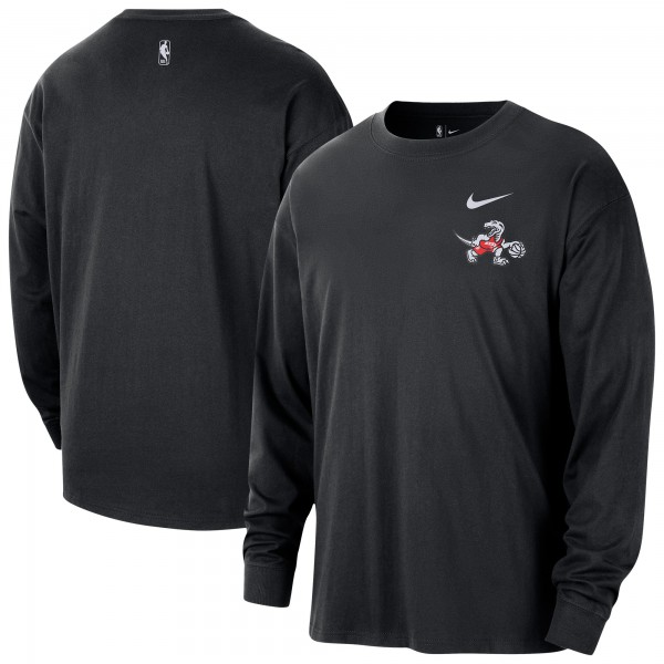 Toronto Raptors Nike 2025/26 City Edition Remix Essential Logo Long Sleeve T-Shirt - Black