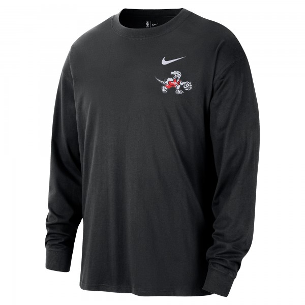 Toronto Raptors Nike 2025/26 City Edition Remix Essential Logo Long Sleeve T-Shirt - Black