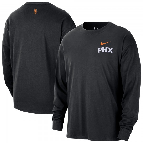 Phoenix Suns Nike 2025/26 City Edition Remix Essential Logo Long Sleeve T-Shirt - Black
