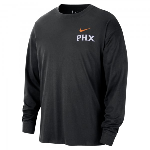 Phoenix Suns Nike 2025/26 City Edition Remix Essential Logo Long Sleeve T-Shirt - Black