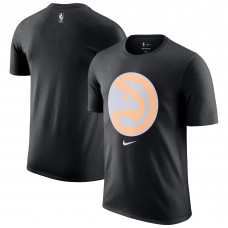 Atlanta Hawks Nike 2025/26 City Edition Remix Essential Logo T-Shirt - Black
