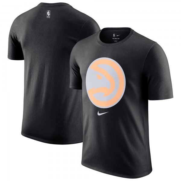 Atlanta Hawks Nike 2025/26 City Edition Remix Essential Logo T-Shirt - Black