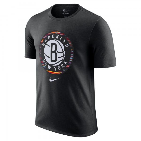 Brooklyn Nets Nike 2025/26 City Edition Remix Essential Logo T-Shirt - Black