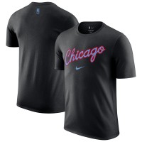 Chicago Bulls Nike 2025/26 City Edition Remix Essential Logo T-Shirt - Black