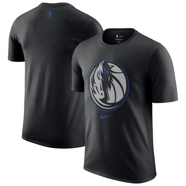Dallas Mavericks Nike 2025/26 City Edition Remix Essential Logo T-Shirt - Black