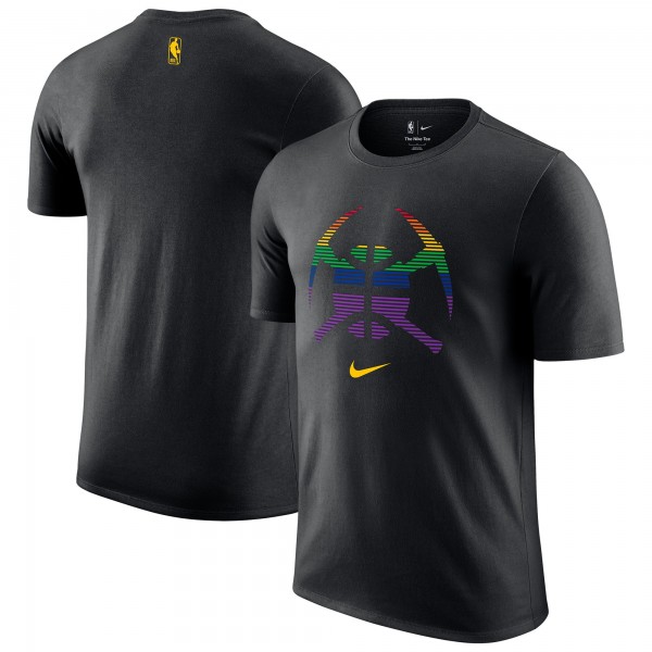 Denver Nuggets Nike Black 2025/26 City Edition Remix Essential Logo T-Shirt