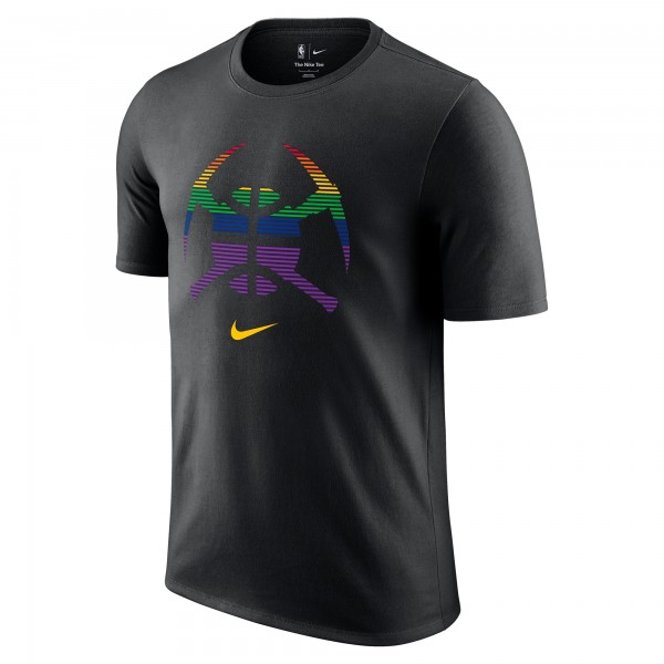 Denver Nuggets Nike Black 2025/26 City Edition Remix Essential Logo T-Shirt