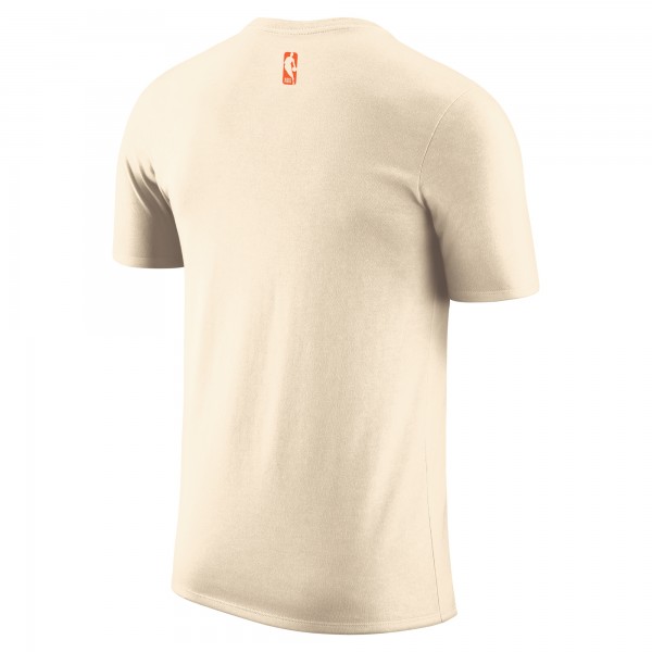 New York Knicks Nike 2025/26 City Edition Remix Essential Logo T-Shirt - Natural