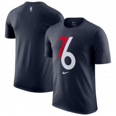 Philadelphia 76ers Nike 2025/26 City Edition Remix Essential Logo T-Shirt - Navy