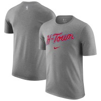 Houston Rockets Nike 2025/26 City Edition Remix Essential Logo T-Shirt - Heather Gray