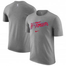 Houston Rockets Nike 2025/26 City Edition Remix Essential Logo T-Shirt - Heather Gray