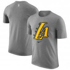 Los Angeles Lakers Nike 2025/26 City Edition Remix Essential Logo T-Shirt - Heather Gray