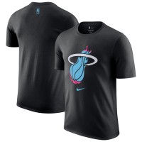 Miami Heat Nike 2025/26 City Edition Remix Essential Logo T-Shirt - Black