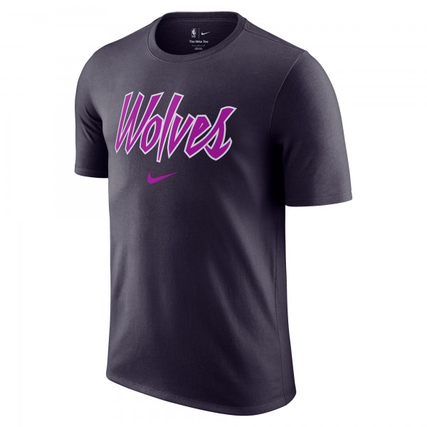Minnesota Timberwolves Nike 2025/26 City Edition Remix Essential Logo T-Shirt - Purple