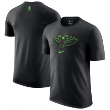 New Orleans Pelicans Nike 2025/26 City Edition Remix Essential Logo T-Shirt - Black