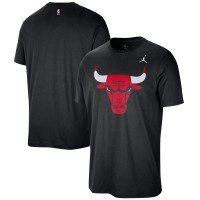 Chicago Bulls Jordan Brand Black Statement Edition Essential T-Shirt