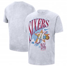 Футболка Unisex Philadelphia 76ers Nike White Classic Edition Hardwood Classics Vintage