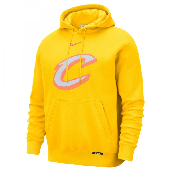 Толстовка Cleveland Cavaliers Nike 2025/26 City Edition Essential Logo Remix - Yellow