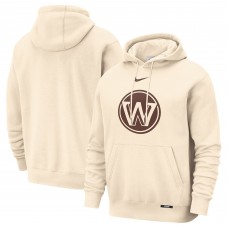 Golden State Warriors Nike 2025/26 City Edition Essential Logo Remix Hoodie - Natural