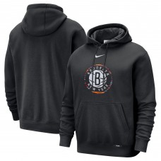 Brooklyn Nets Nike 2025/26 City Edition Essential Logo Remix Hoodie - Black