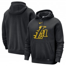 Los Angeles Lakers Nike 2025/26 City Edition Essential Logo Remix Hoodie - Black