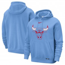 Chicago Bulls Nike 2025/26 City Edition Essential Logo Remix Hoodie - Light Blue