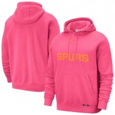 San Antonio Spurs Nike Pink 2025/26 City Edition Essential Logo Remix Hoodie