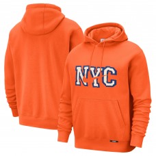 New York Knicks Nike 2025/26 City Edition Essential Logo Remix Hoodie - Orange