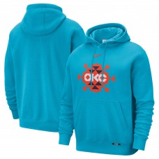 Oklahoma City Thunder Nike 2025/26 City Edition Essential Logo Remix Hoodie - Turquoise