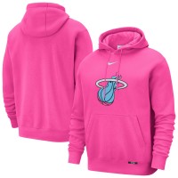 Miami Heat Nike Pink 2025/26 City Edition Essential Logo Remix Hoodie