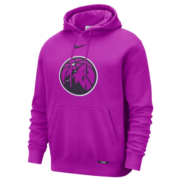 Minnesota Timberwolves Nike 2025/26 City Edition Essential Logo Remix Hoodie - Purple