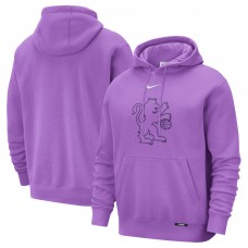 Sacramento Kings Nike 2025/26 City Edition Essential Logo Remix Hoodie - Purple