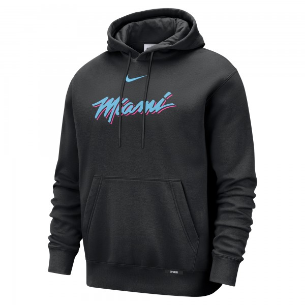 Miami Heat Nike Black 2025/26 City Edition Essential Remix Club Hoodie