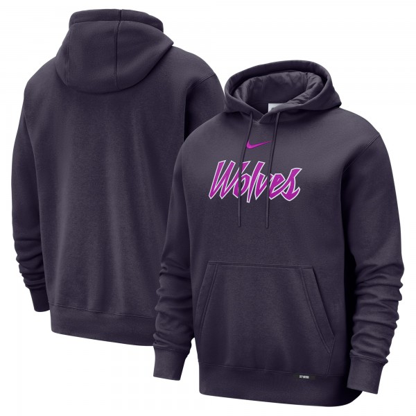 Minnesota Timberwolves Nike 2025/26 City Edition Essential Remix Club Hoodie - Purple