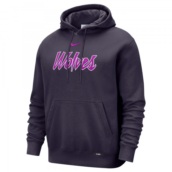 Minnesota Timberwolves Nike 2025/26 City Edition Essential Remix Club Hoodie - Purple