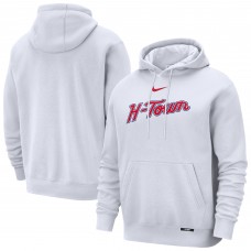 Houston Rockets Nike 2025/26 City Edition Essential Remix Club Hoodie - White
