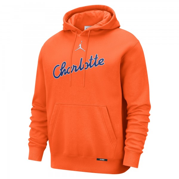 Charlotte Hornets Jordan Brand Orange 2025/26 City Edition Essential Remix Club Hoodie