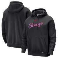Chicago Bulls Nike Black 2025/26 City Edition Essential Remix Club Hoodie