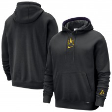 Los Angeles Lakers Nike 2025/26 City Edition Courtside Remix Premium Hoodie - Black