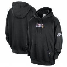 Толстовка Philadelphia 76ers Nike Black Classic Edition Hardwood Classics Premium Club Heavyweight Fleece
